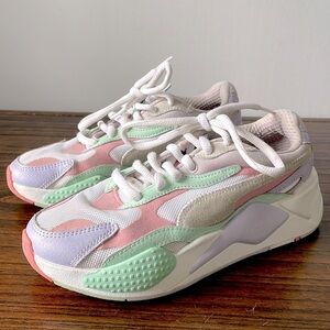 Puma, RS-X Xray Running System shoe, pastel colors, size 6 youth or 7.5-8 women